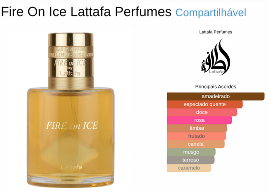 Lattafa Fire On Ice - Eau de Parfum Oriental Unissexo 110ml