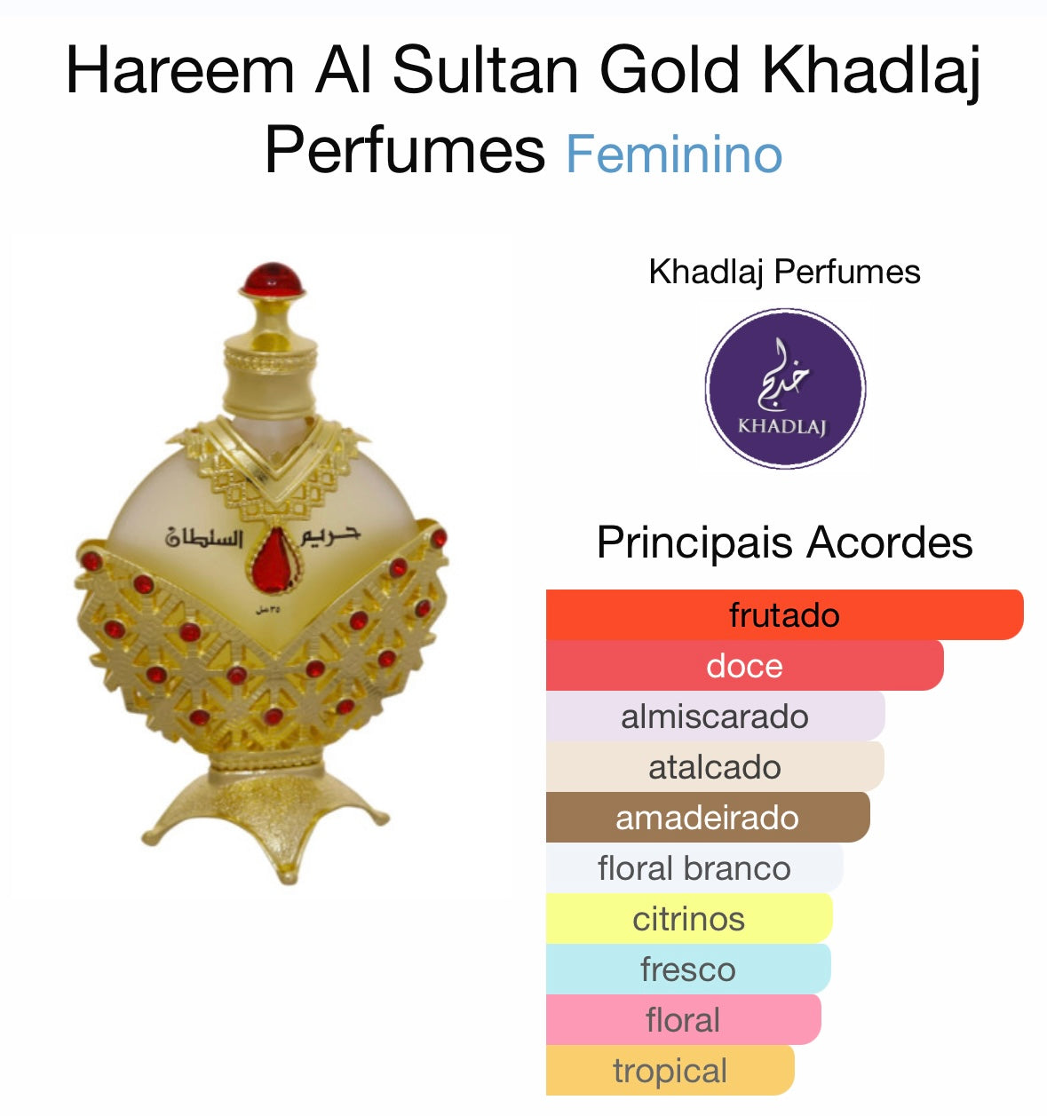 Hareem Al Sultan Óleo Perfumado - Unique Privé