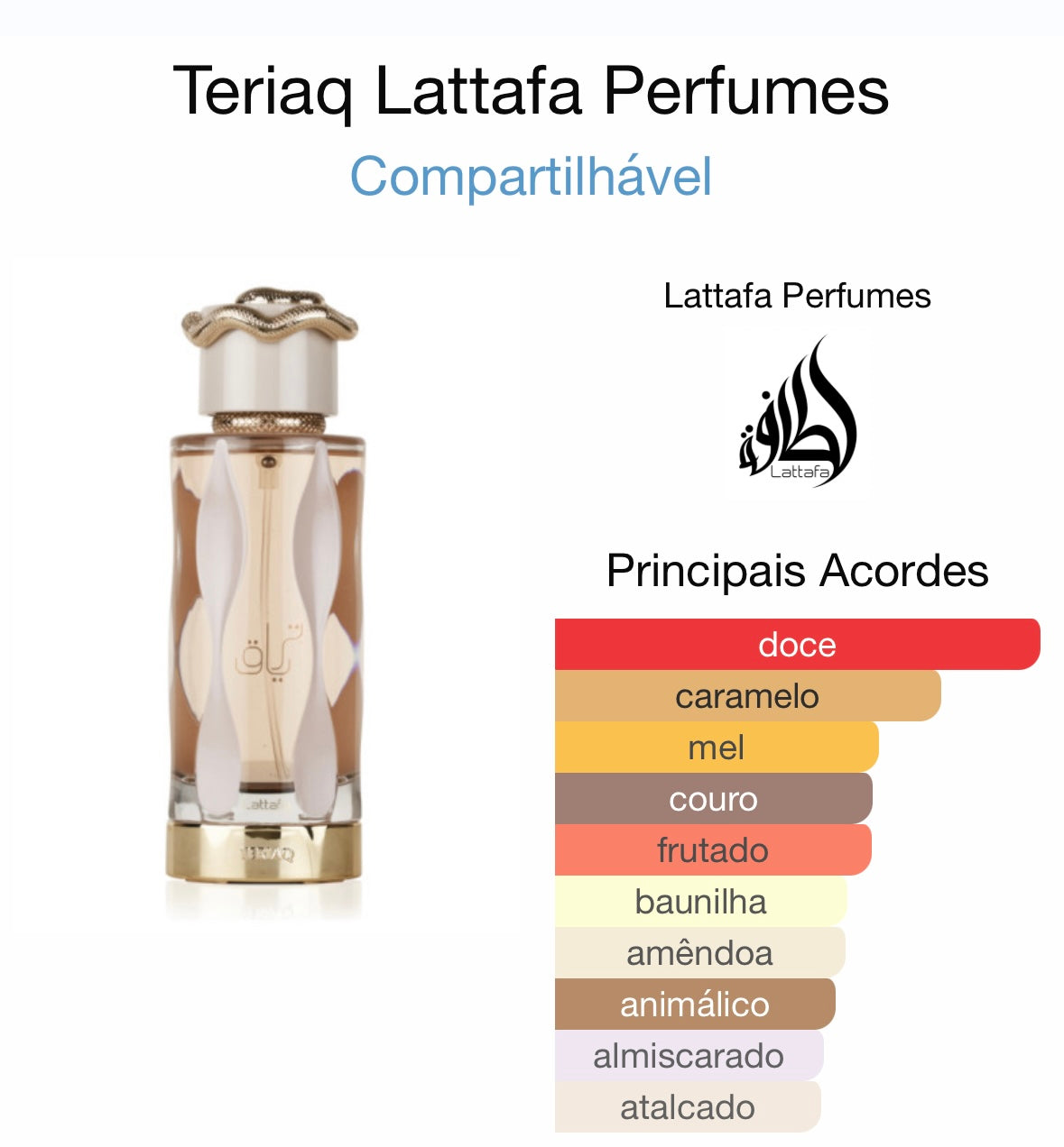 Teriaq - Lattafa EDP 100ml - Unique Privé