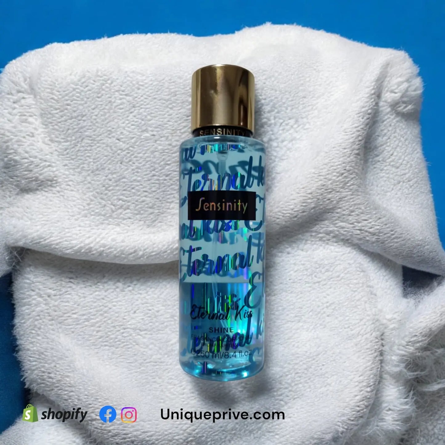 Fragrância corporal Sensinity Eternal Kiss 250ml - Equivalência Scandal - Unique Privé