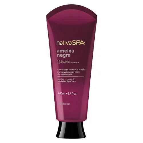 SABONETE LIQUIDO NATIVA SPA AMEIXA NEGRA, 200G - Unique Privé