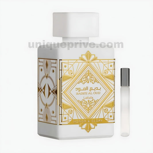 Bade'e Al Oud Honor & Glory | Unissexo | Decant 5ML & 10ML | Lattafa - Unique Privé