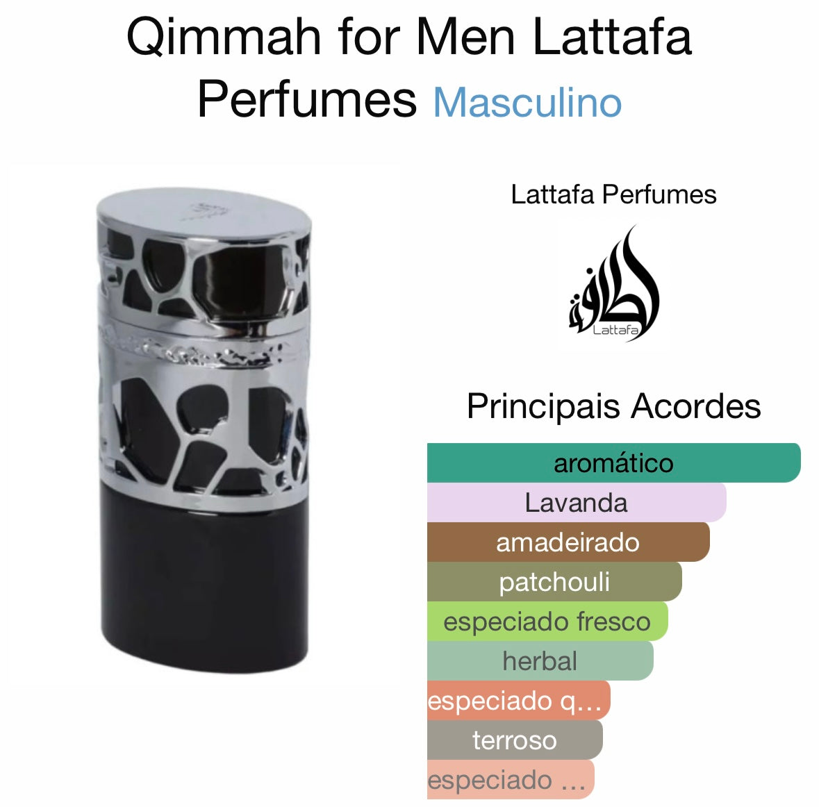 Qimmah for men EDP | Lattafa 100ml