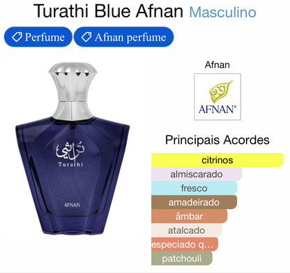 Turathi Blue | Masculino | EDP 90ML | AFNAN