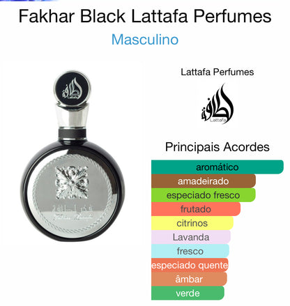 Fakhar Black | 100ML Eau De Parfum | Masculino | Lattafa