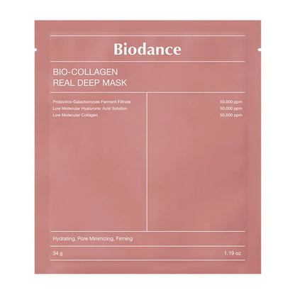 Bio-Collagen Real Deep Mask – Máscara Facial Individual com Colagénio de Baixo Peso Molecular - Unique Privé